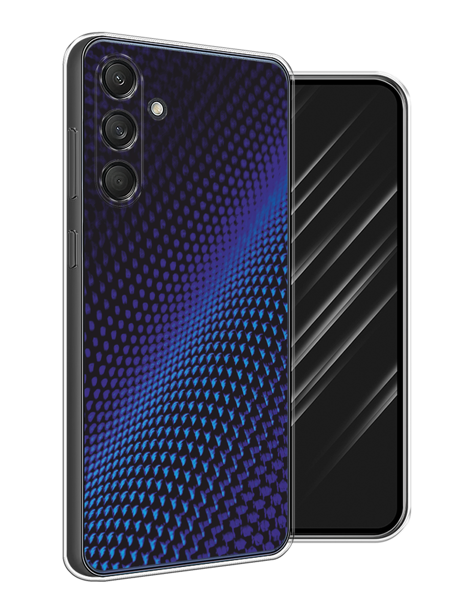 

Чехол Awog на Samsung Galaxy M55 "Синий карбон", Черный;синий, 2109650-1