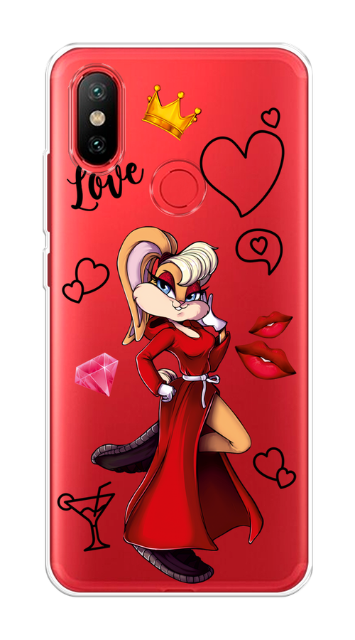 

Чехол на Xiaomi Mi 6X"Rich Lola Bunny", Красный;бежевый;оранжевый, 33250-6