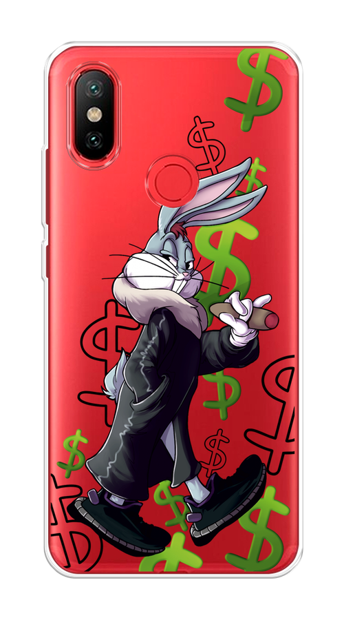 

Чехол на Xiaomi Mi 6X"Rich Bugs Bunny", Зеленый;черный;голубой, 33250-6