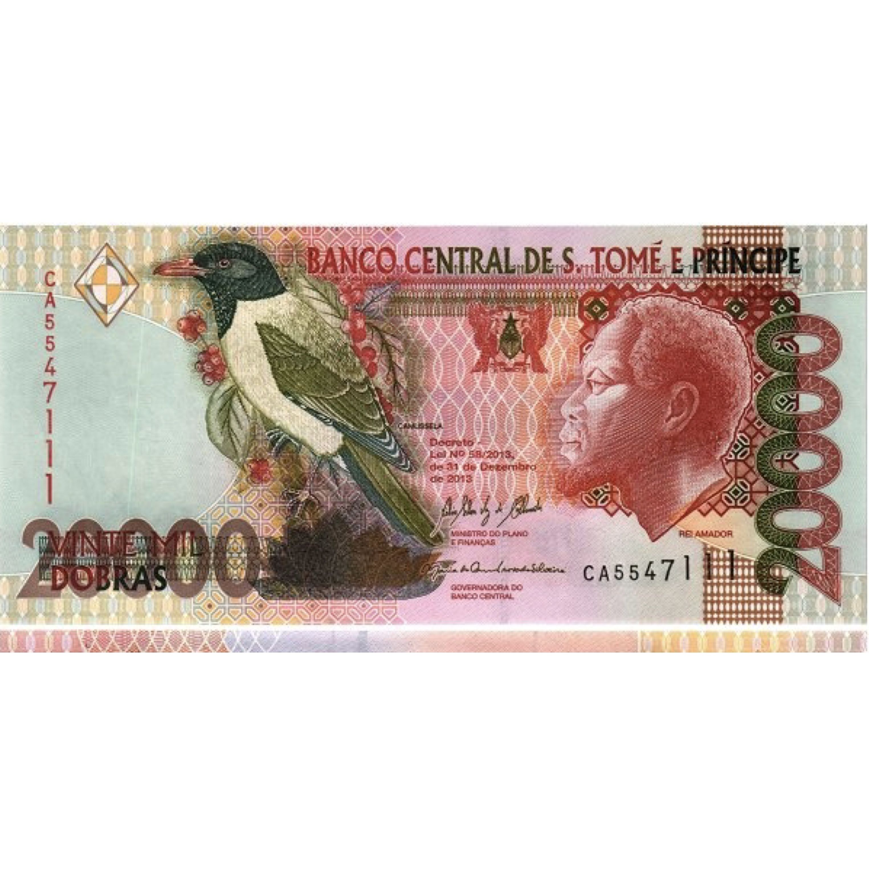 

Банкнота 20000 добр Сан-Томе и Принсипи 2013 aUNC