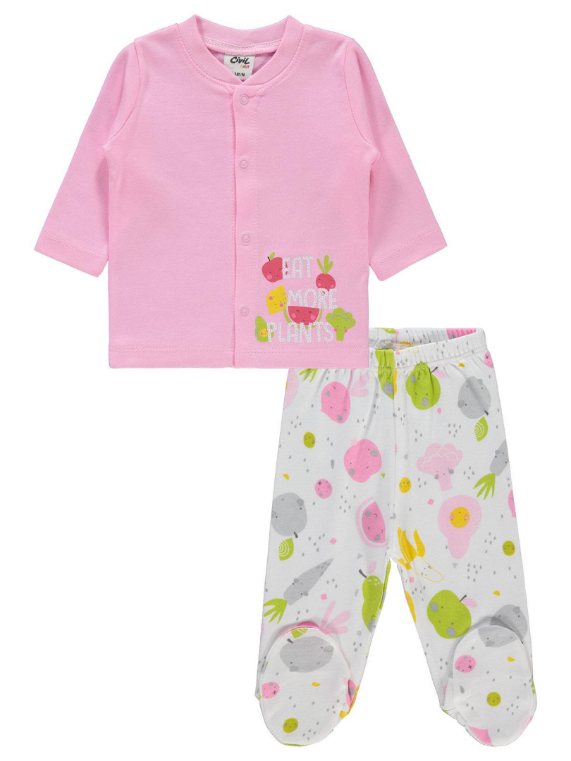 

Пижама Civil Baby 223512361Y21-1 розовый 0-3 мес (доставка из-за рубежа), 223512361Y21-1