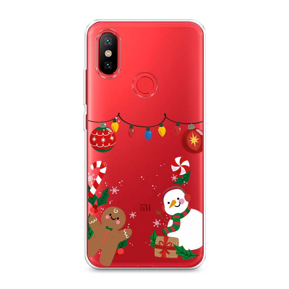 

Чехол на Xiaomi Mi 6X"Новогоднее настроение", Коричневый;красный;зеленый, 33250-5