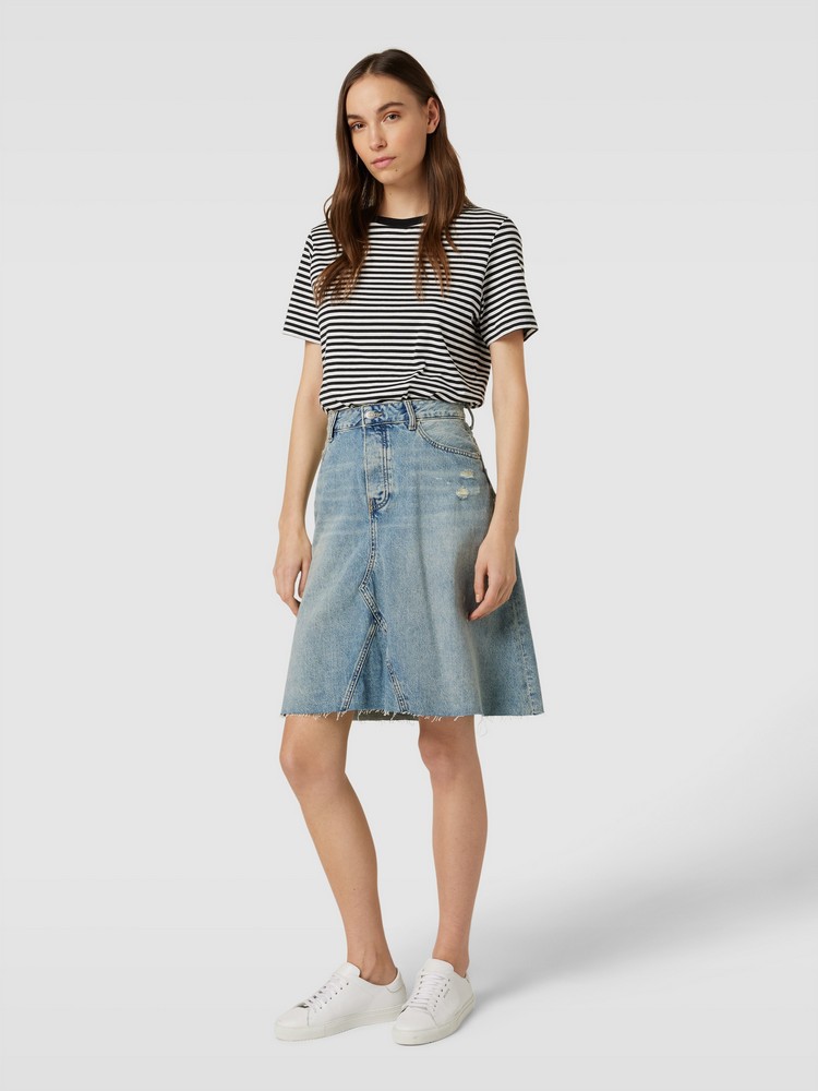 

Юбка женская Tommy Hilfiger WW0WW40656 голубая 38 EU, Голубой, WW0WW40656