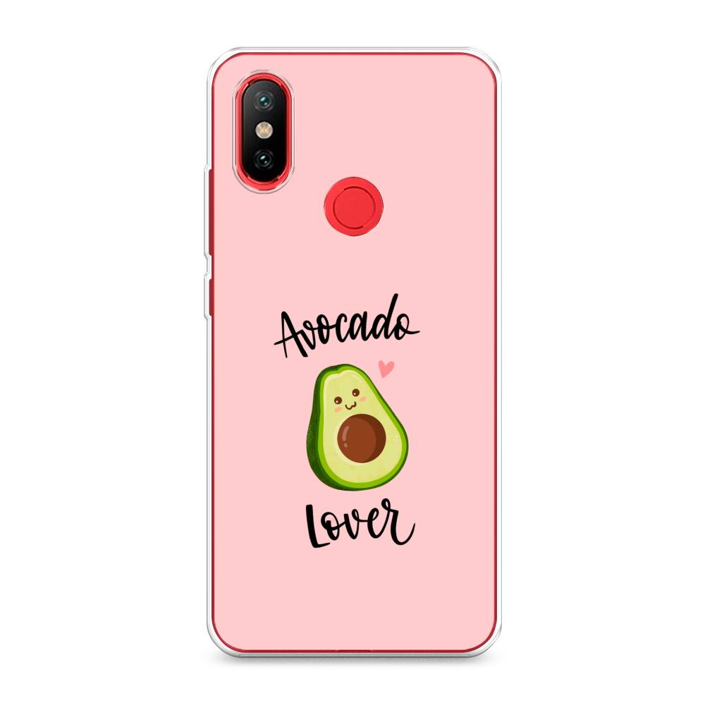 

Чехол на Xiaomi Mi 6X"Avocado lover", Розовый;зеленый, 33350-6
