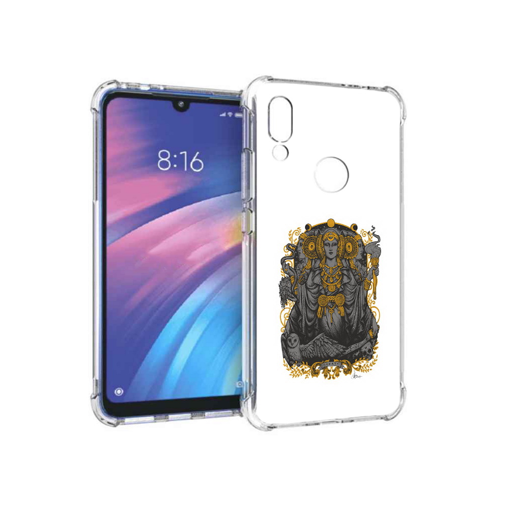 

Чехол MyPads Tocco для Xiaomi Redmi Y3 божество с золотыми элементами, Прозрачный, Tocco
