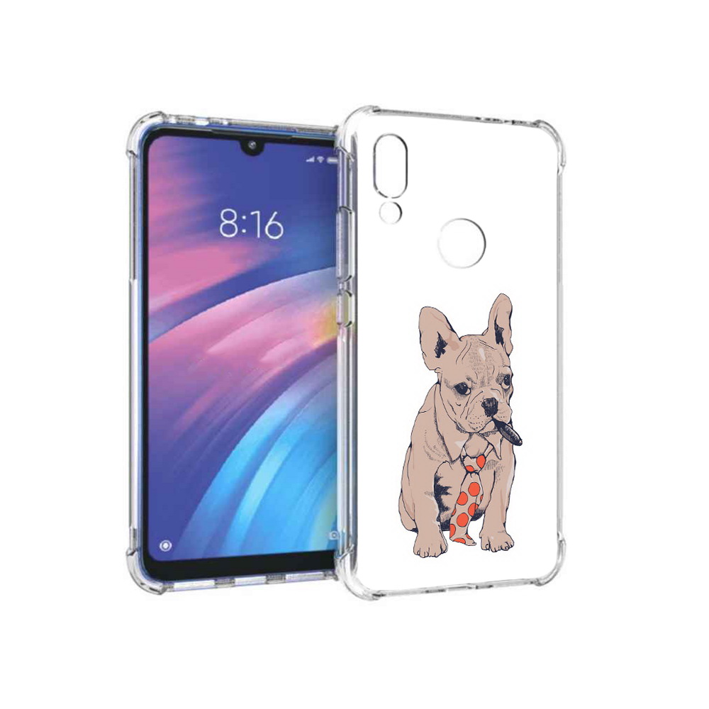 

Чехол MyPads Tocco для Xiaomi Redmi Y3 бульдог с сигарой, Прозрачный, Tocco