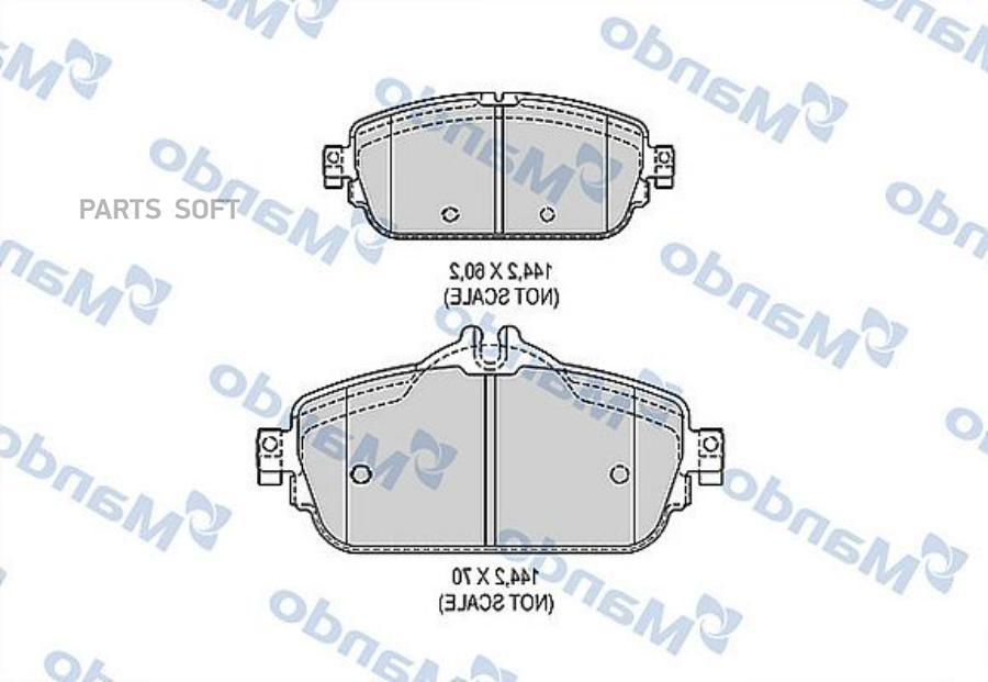 

Тормозные колодки Mando MBF015293