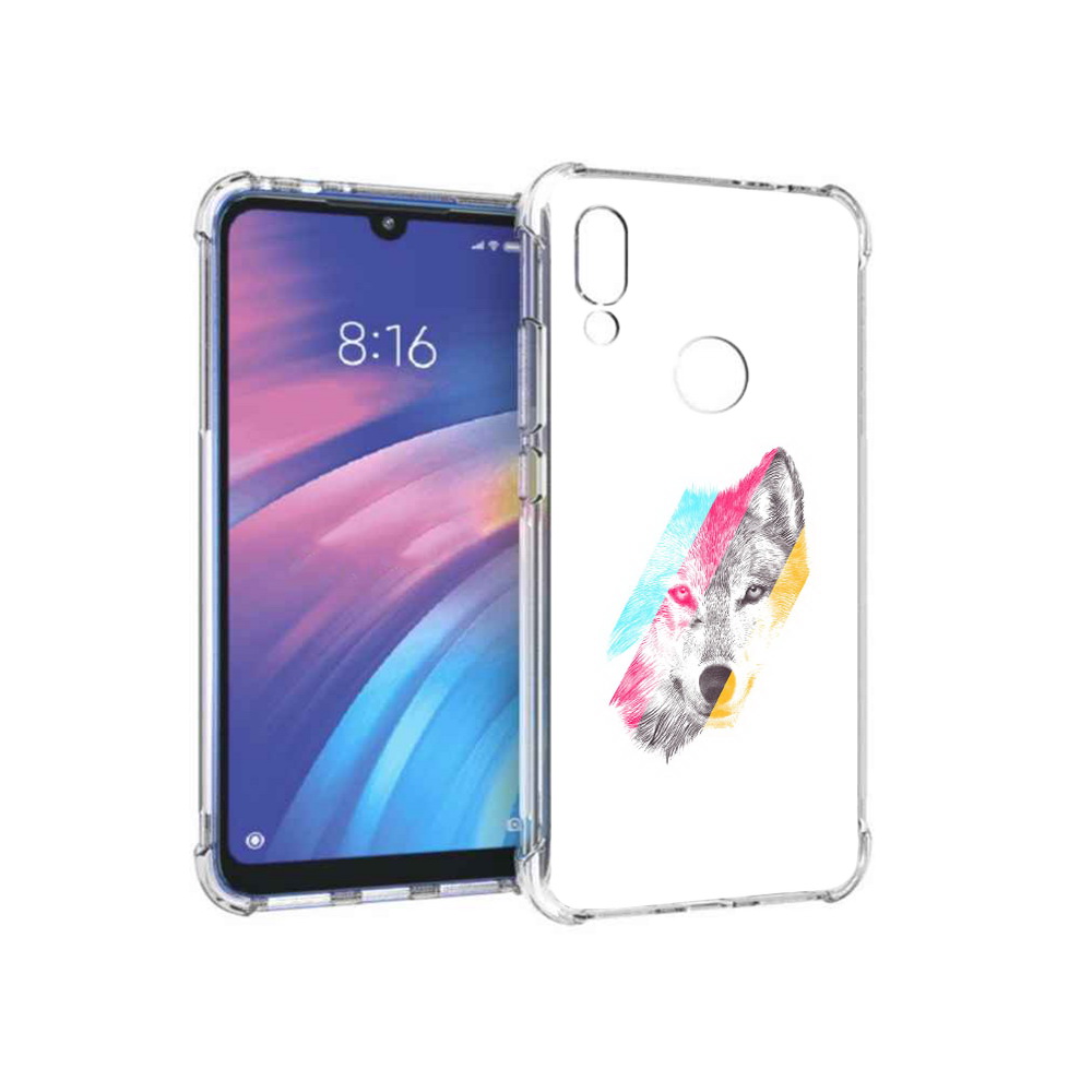 

Чехол MyPads Tocco для Xiaomi Redmi Y3 волк градиент, Прозрачный, Tocco