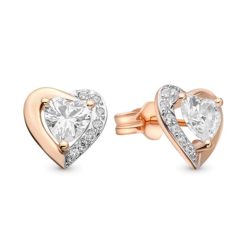 

Серьги из красного золота с фианитом 585Gold 302005822, 302005822