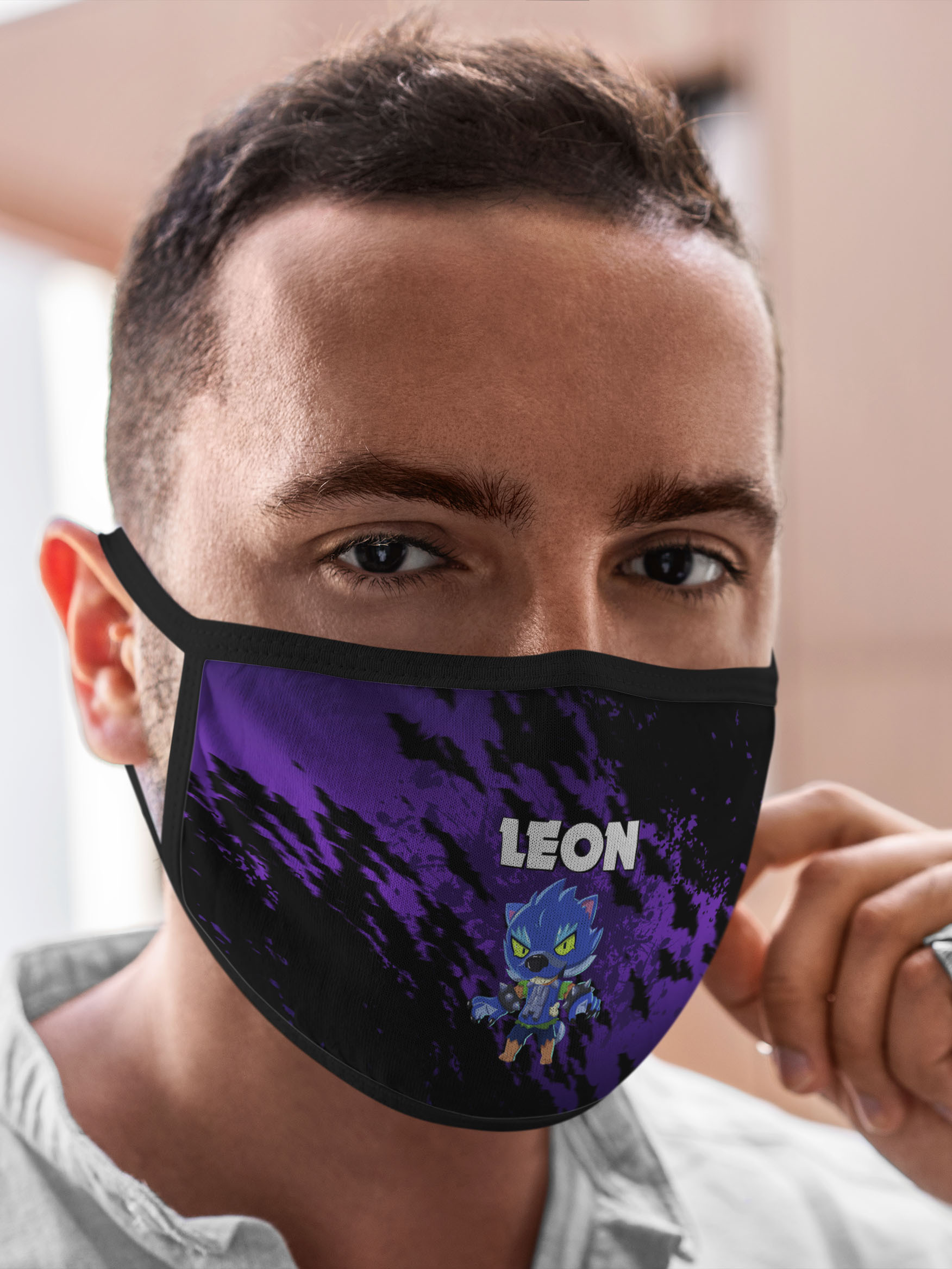 

Многоразовая маска унисекс Burnettie Brawl Stars Оборотень Leon., Разноцветный, Brawl Stars Оборотень Leon.