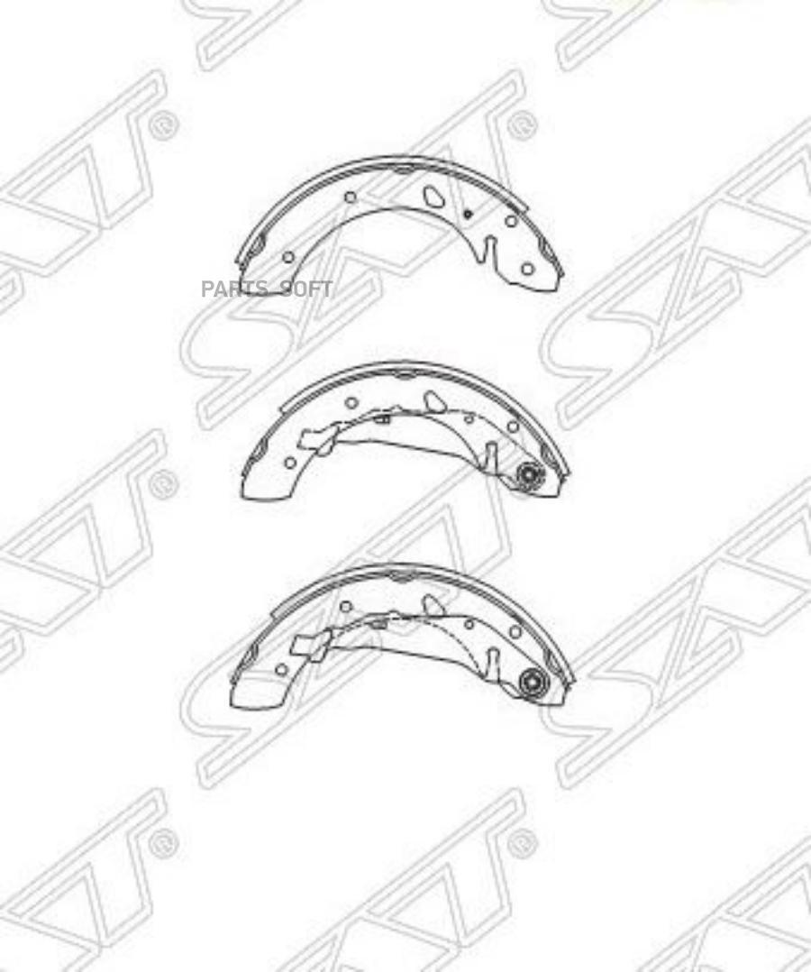 

Колодки тормозные зад TOYOTA AVENSIS 97-03 SAT