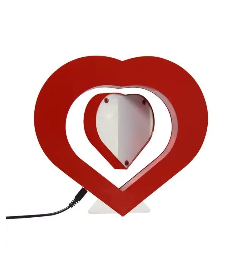 

Левитирующая фоторамка Сердце с подсветкой, Красный, Levitating Heart