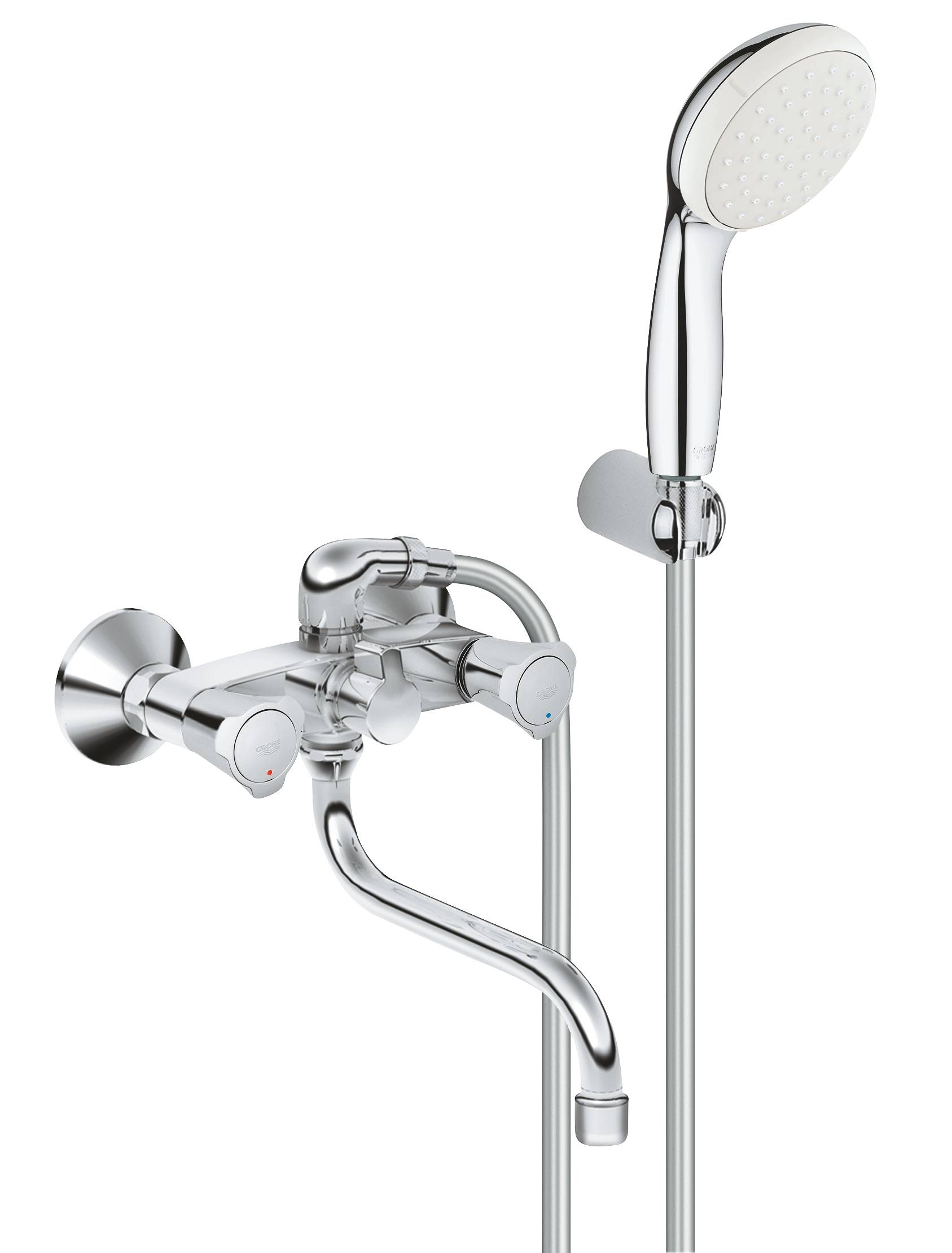 

Смеситель универсальный для ванны GROHE Costa L с душевым гарнитуром, хром (2679010A), Costa L
