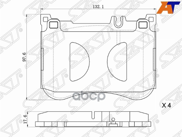 

Колодки Тормозные Перед Mercedes S-Class W222/C217 13- Sat