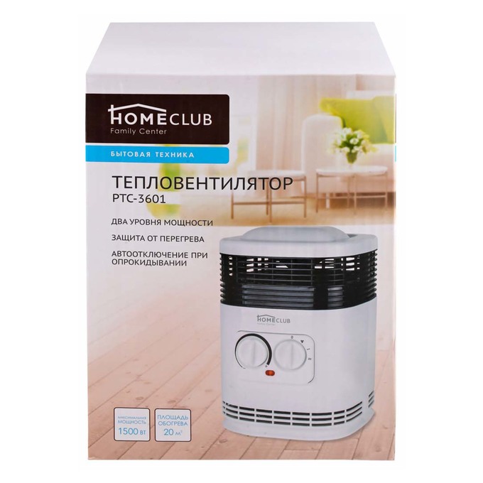 фото Тепловентилятор homeclub ptc-3601 home club