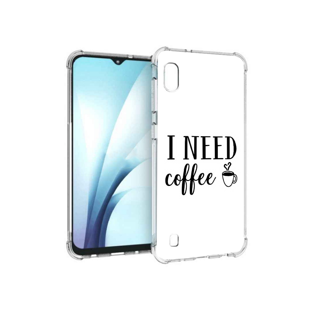 

Чехол MyPads Tocco для Samsung Galaxy A10 Мне нужен кофе (PT147645.531.121), Прозрачный, Tocco