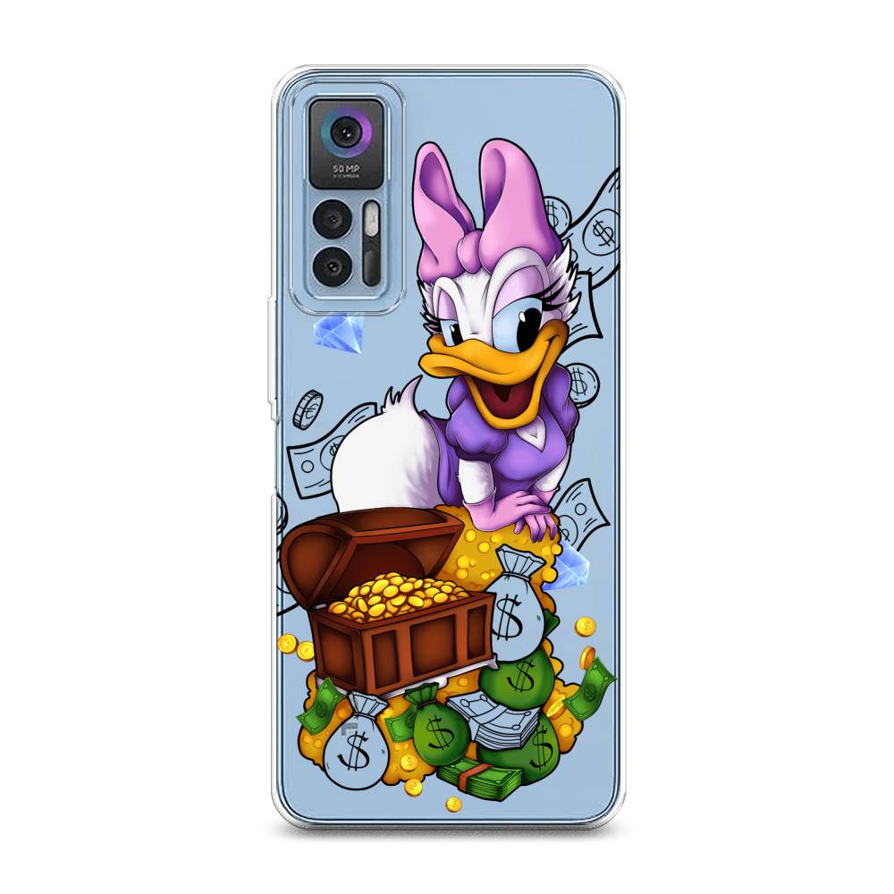 

Чехол на TCL 30 "Rich Daisy Duck", Коричневый;белый;фиолетовый, 290650-6