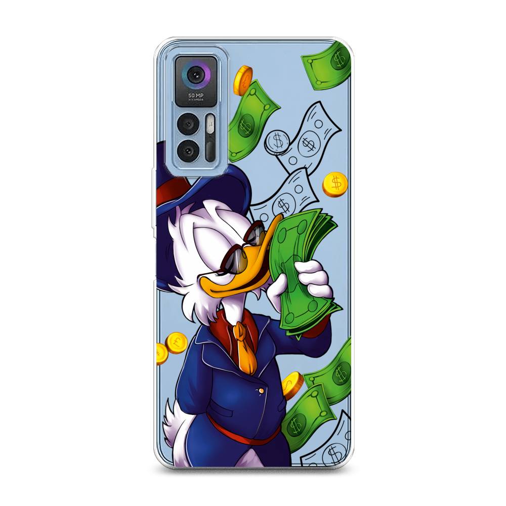 

Чехол на TCL 30 "Scrooge McDuck with Money", Синий;зеленый;белый, 290650-6