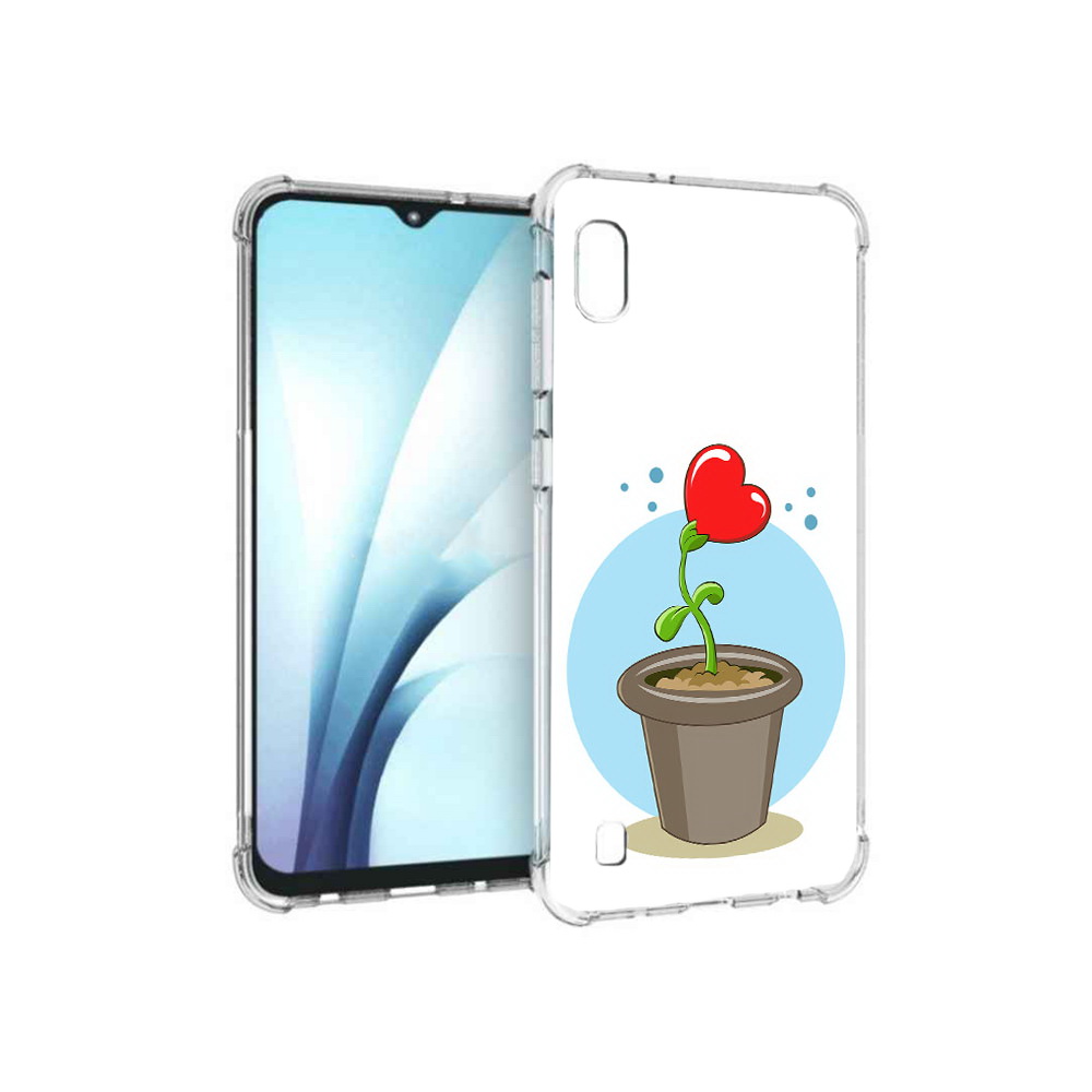

Чехол MyPads Tocco для Samsung Galaxy A10 Растение любви 14 февраля (PT147645.531.145), Прозрачный, Tocco
