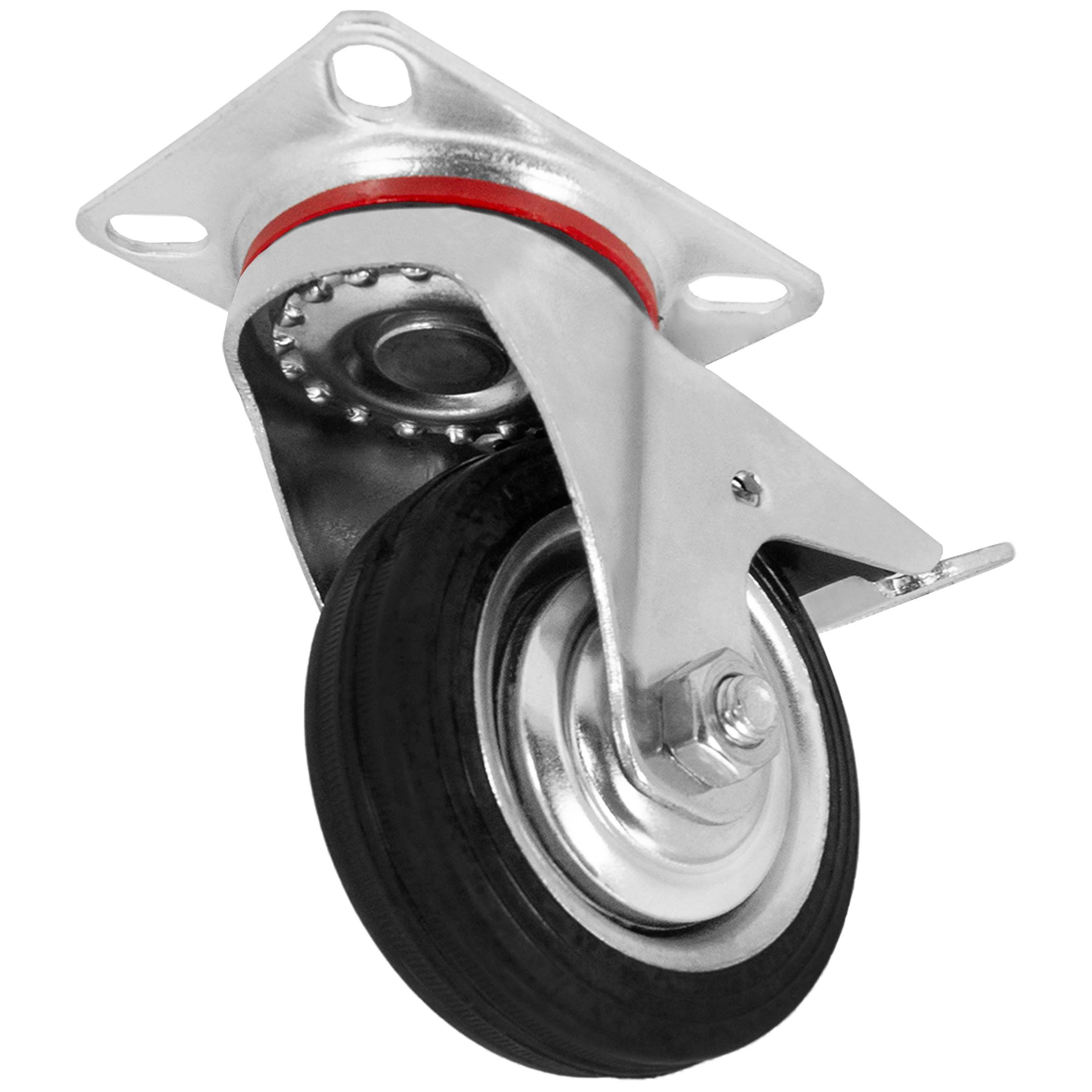 Комплект колес 4 шт 7,5 см для тачки/тележки поворотное Yoma Home 75-25-45 SCb-93