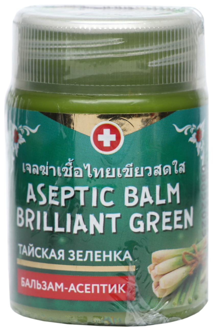 фото Зеленка тайская binturong aseptic balm brilliant green с экстрактом лемонграсса, 50 г