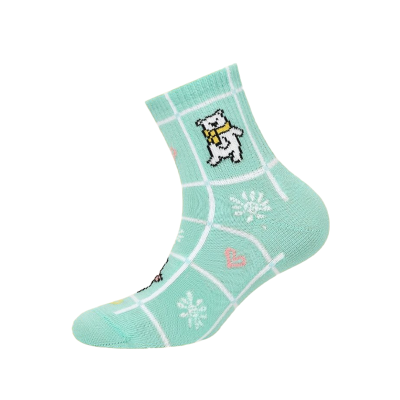 

Носки детские Omsa Kids Calzino 21P75 Мишки Menta 31-34, Зеленый