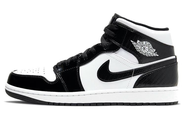 

Кеды унисекс Jordan Air Jordan 1 mid se asw black and white черные 40 EU, Черный, Air Jordan 1 mid se asw black and white