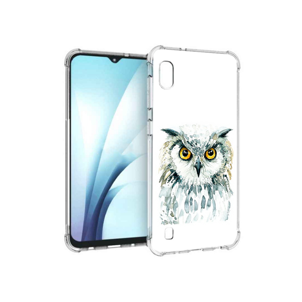 

Чехол MyPads Tocco для Samsung Galaxy A10 Серьезная сова (PT147645.531.156), Прозрачный, Tocco