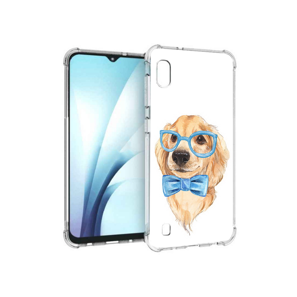 

Чехол MyPads Tocco для Samsung Galaxy A10 Собака интеллигент (PT147645.531.159), Прозрачный, Tocco