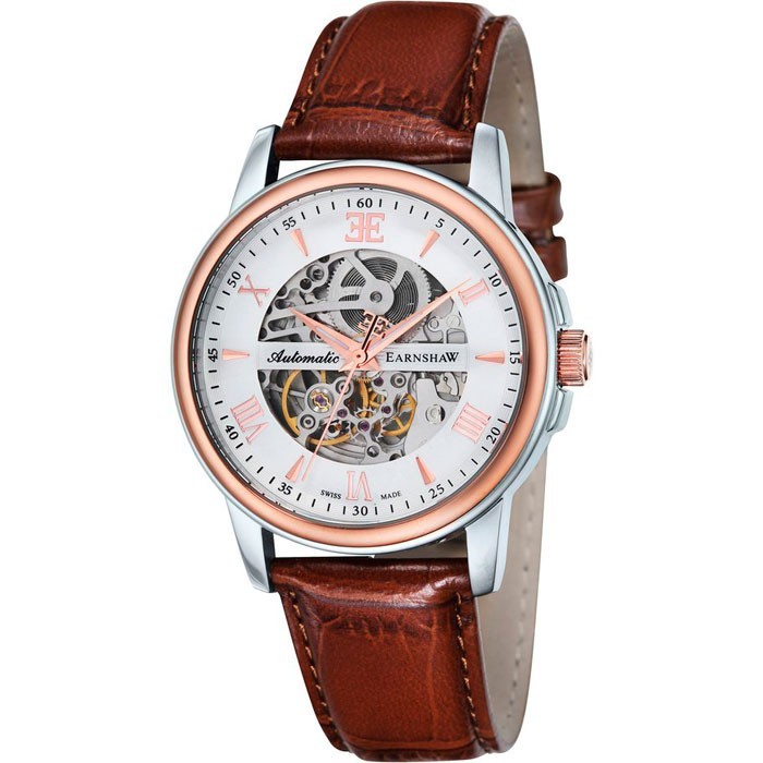 

Наручные часы мужские Earnshaw ES-0014-02 коричневые, ES-0014-02