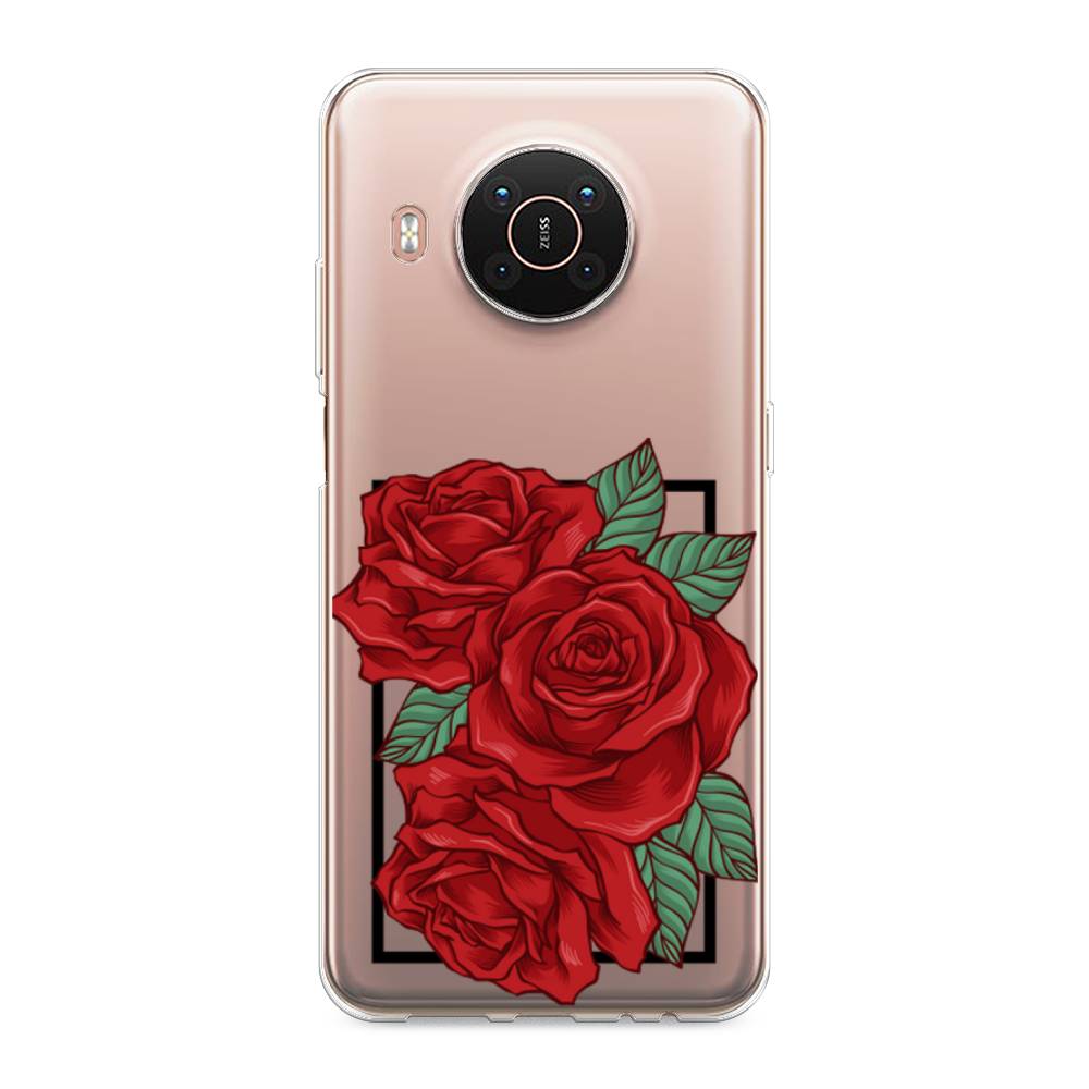 

Чехол на Nokia X20"Три алые розы", Красный, 124250-2