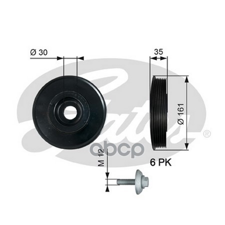 

Шкив Коленвала Gates арт. TVD1025A
