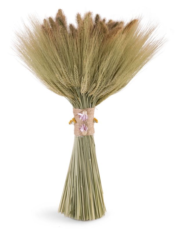 фото Сухой букет из пшеницы и чумизы 48 см nobrand