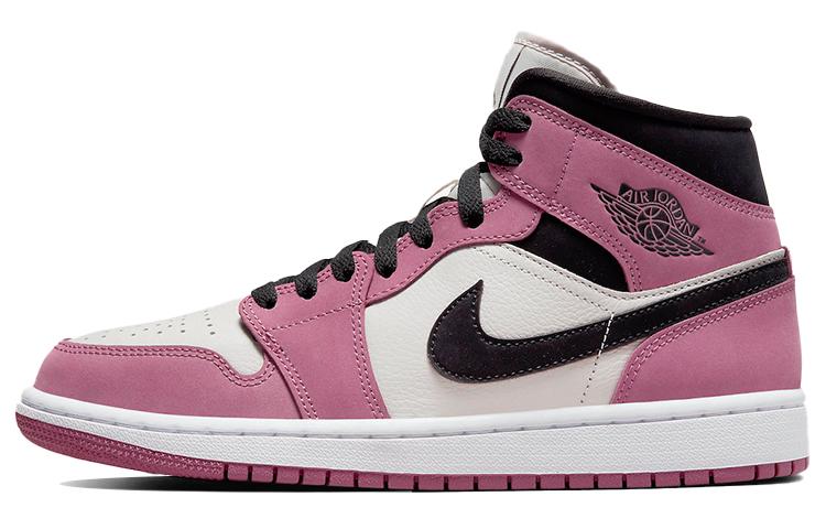 

Кеды унисекс Jordan Air Jordan 1 mid se berry розовые 36 EU, Розовый, Air Jordan 1 mid se berry