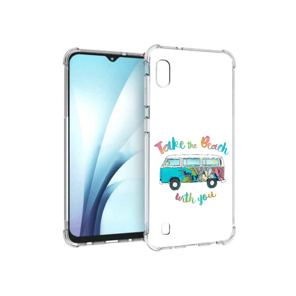 

Чехол MyPads Tocco для Samsung Galaxy A10 Хиппи автобус (PT147645.531.190), Прозрачный, Tocco