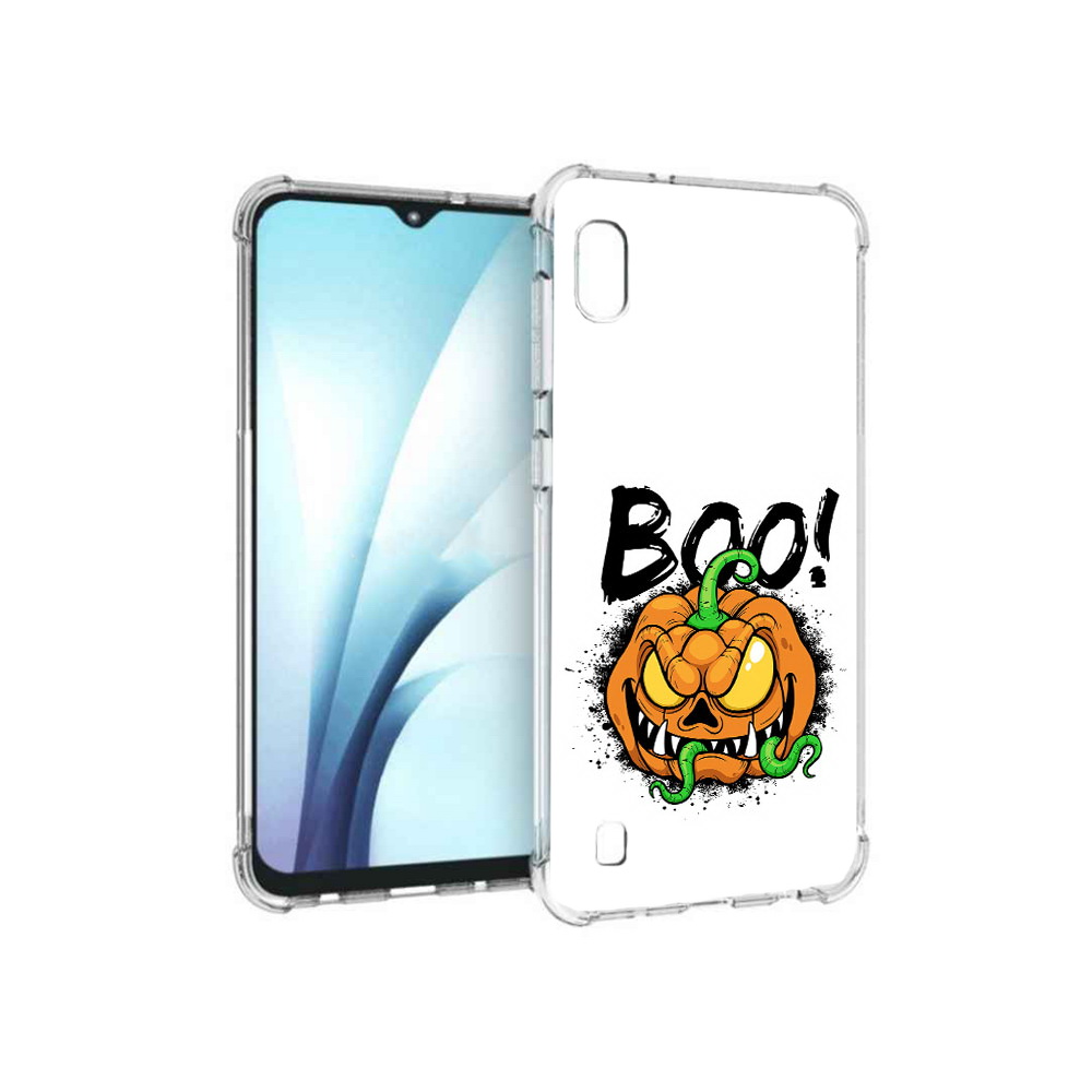 

Чехол MyPads Tocco для Samsung Galaxy A10 Хэллоуин бу (PT147645.531.193), Прозрачный, Tocco