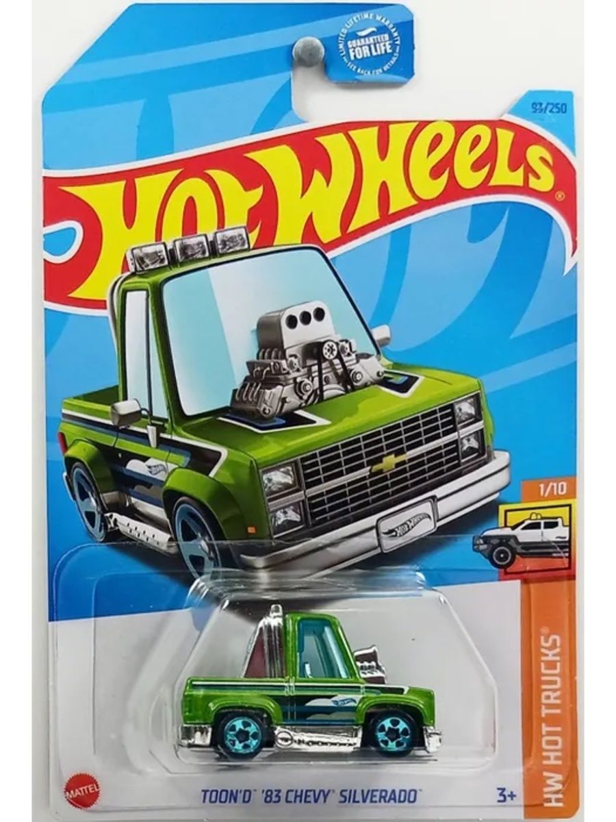 Машинка Hot Wheels пикап HKH98 металлическая TOON'D 83 CHEVY SILVERADO машинка mattel matchbox 1960 chevy el camino hfr28 c0859 033 из 100