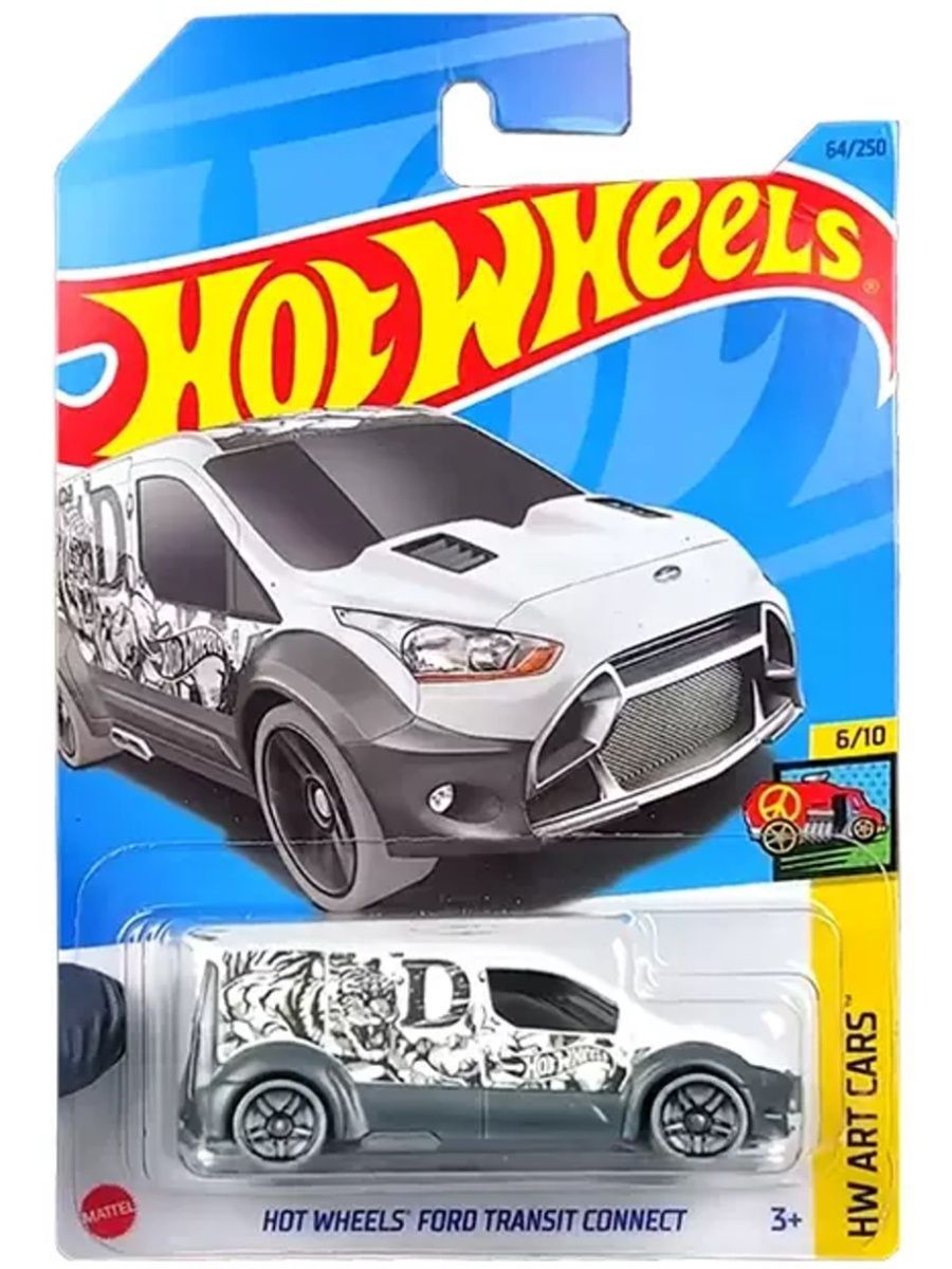 Машинка Hot Wheels HKH50 Ford Transit Connect, металлическая yiqixin 3 button 433mhz remote car key 4d63 for ford transit connect vans mk7 wm vm 2006 2014 smart fob fo21 blade 6c1t15k601ag