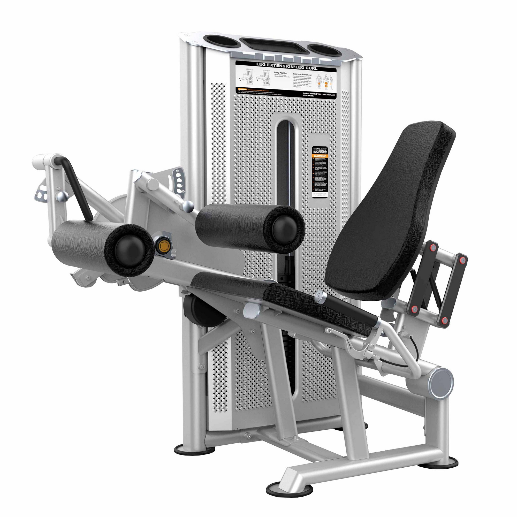 

Разгибание/Сгибание ног сидя Leg Extension&Leg Curl DHZ U-2086. Стек 110 кг, Серебристый;серый, U-2086