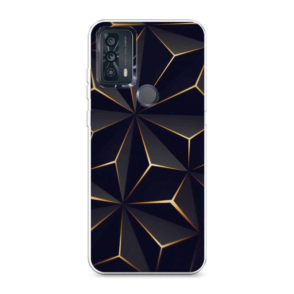

Чехол для TCL 20B "Черные полигоны", Золотистый;черный, 290750-3