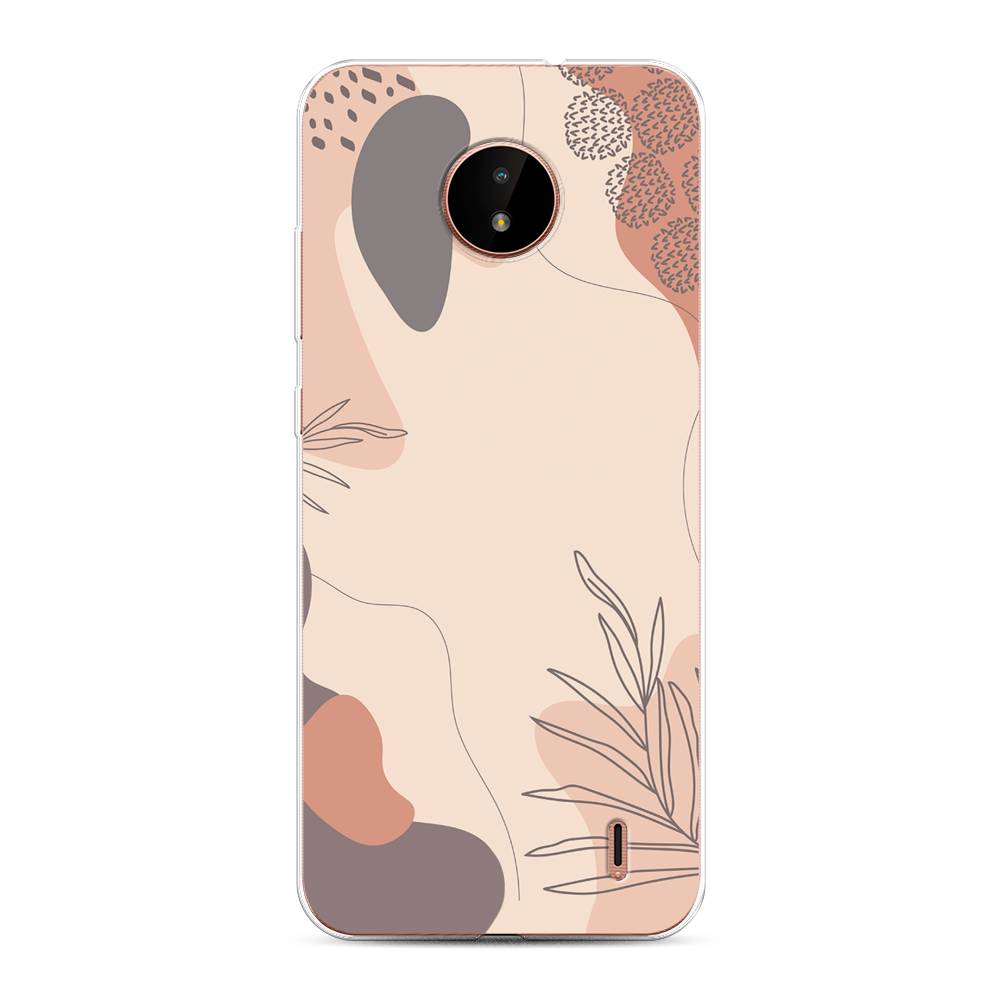 

Чехол на Nokia C10 "Нюдовые тона", Коричневый;серый, 124350-4