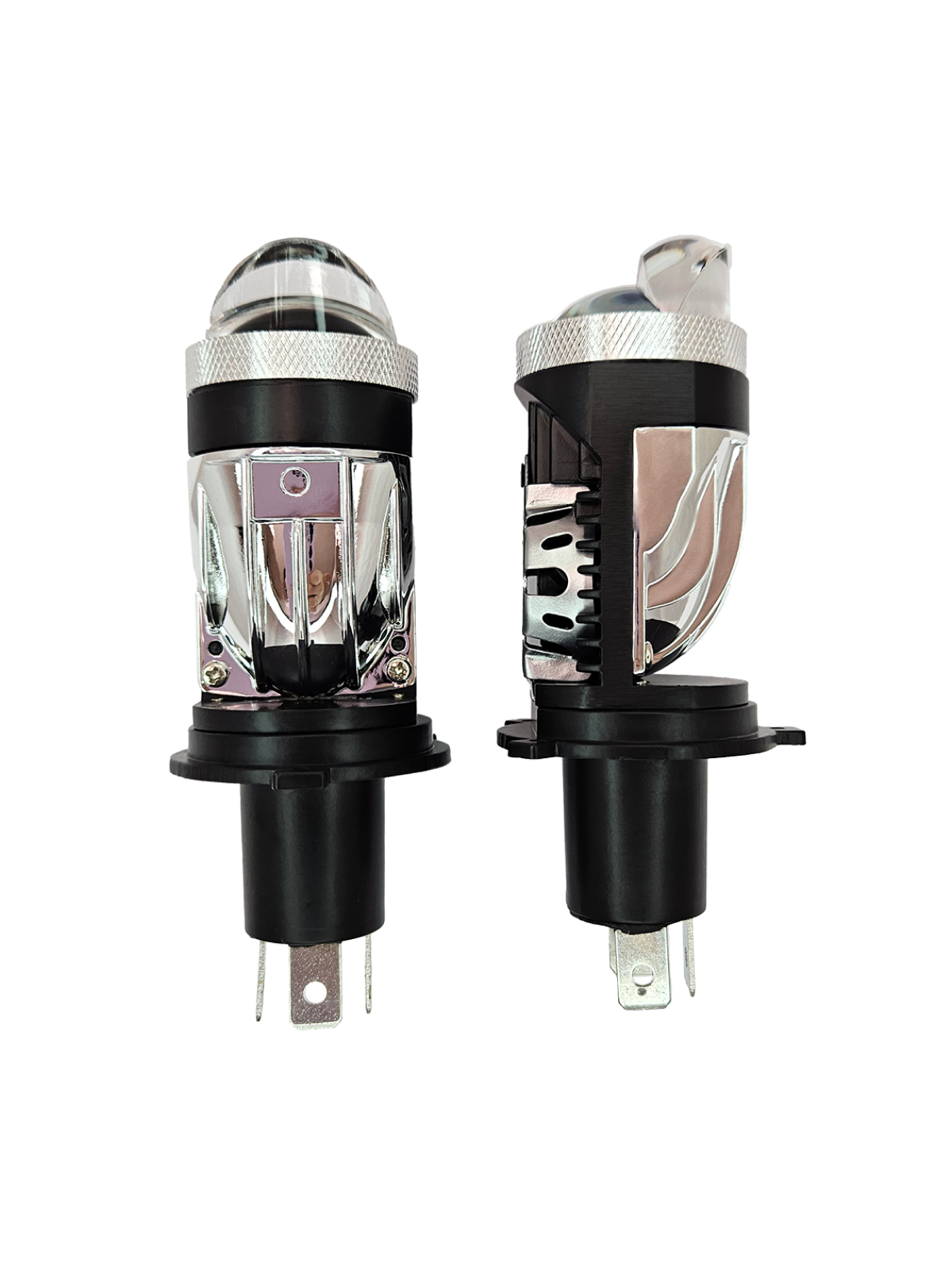 

Светодиодные линзы Clearlight Н4 MINI Long Life 4300K комплект 2шт, KBM CL H4 mini LL 4K-2