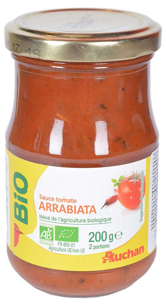 фото Соус auchan tomate arrabiata био 200 г ашан