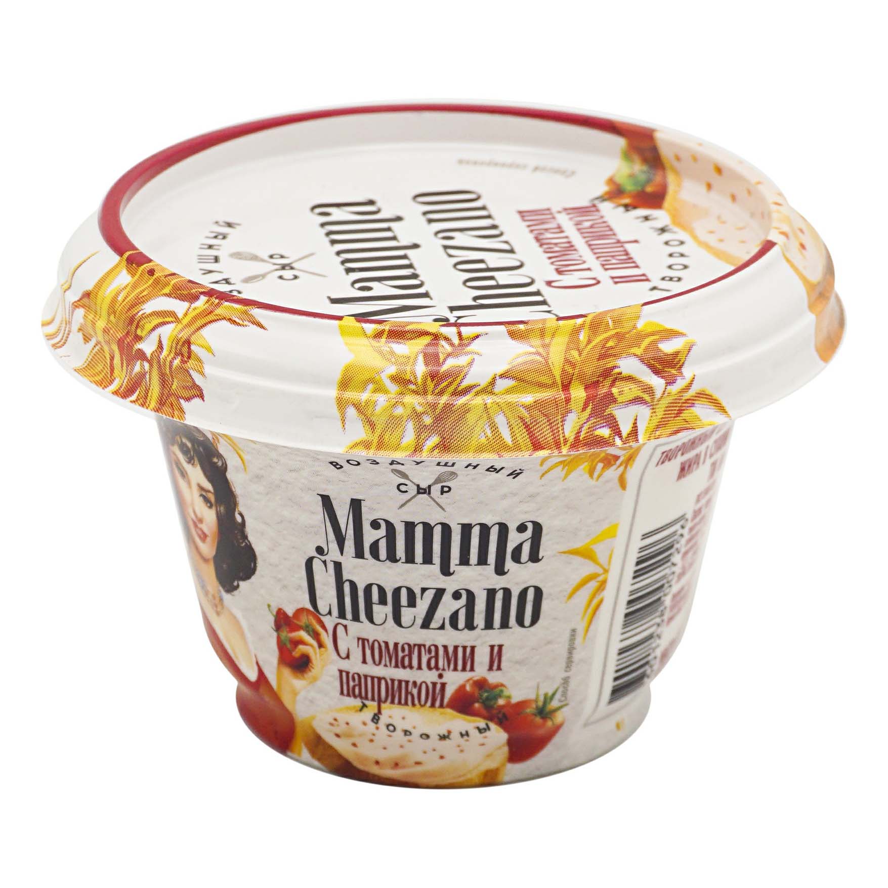

Творожный сыр Маmma Cheezano Воздушный с томатами и паприкой 60% 150 г