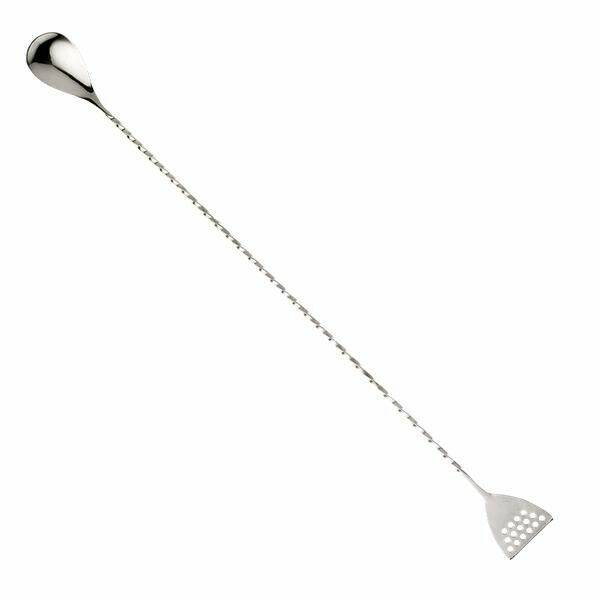MERCER Culinary Ложка барная 40см, ручка витая, со стрейнером, нерж.сталь M37072