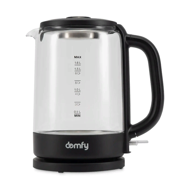 

Чайник электрический Domfy DSB-EK304 1.7л черный, DSB-EK304