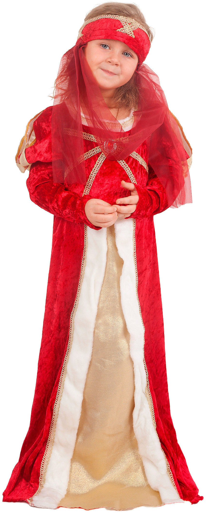 фото Костюм карнавальный греми джульетта красная детский р.134-140 см