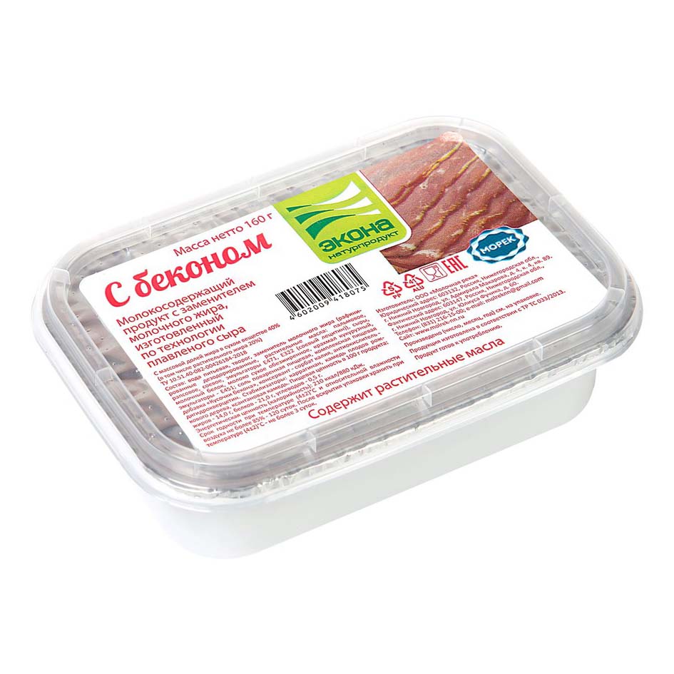 

Плавленый продукт Морек со вкусом бекона 160 г