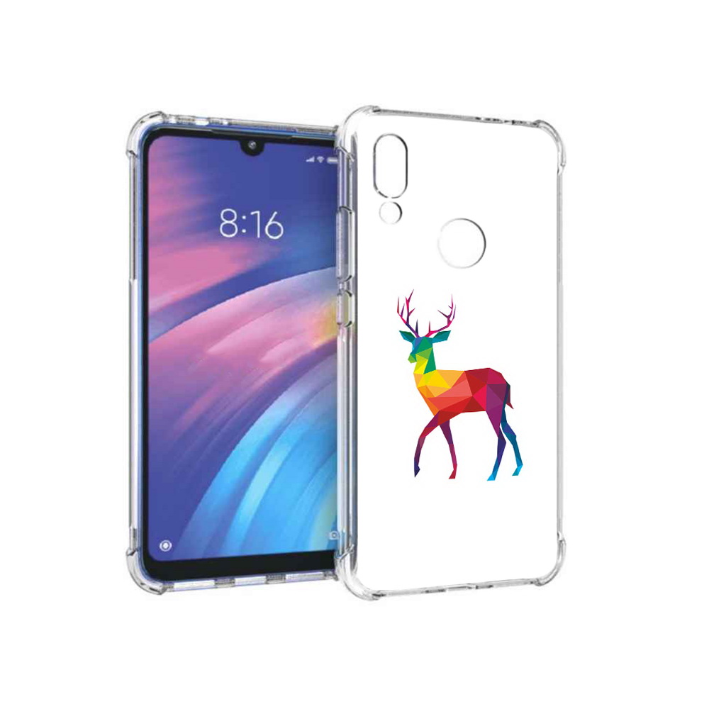 

Чехол MyPads Tocco для Xiaomi Redmi Y3 геометрический олень, Прозрачный, Tocco