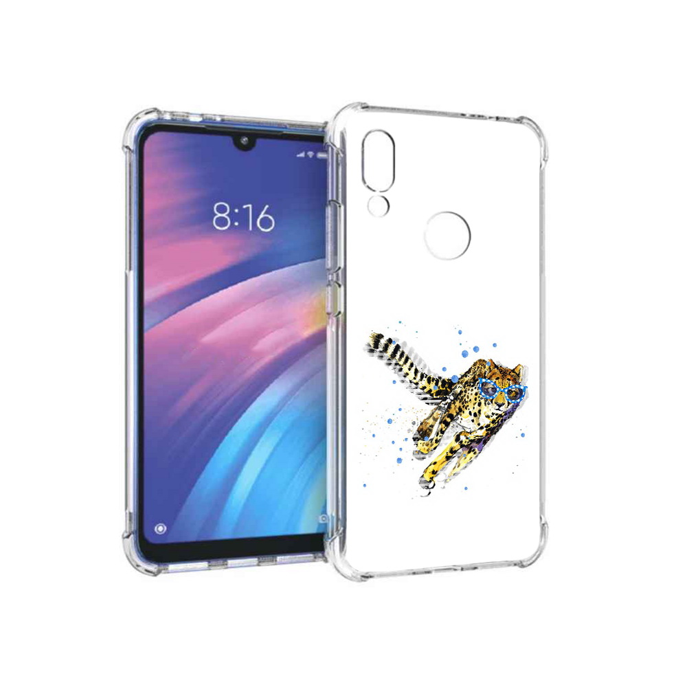 

Чехол MyPads Tocco для Xiaomi Redmi Y3 гепард в очках, Прозрачный, Tocco